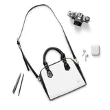 Chic Shoulder Handbag - Elegant Black & White Design for Everyday Use