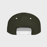 Minimalist White Flat Bill Snapback Hat - Clean Style for Everyday Wear