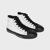 Stylish Men’s Classic Sneakers - Timeless Black and White High-Tops for Everyday Comfort