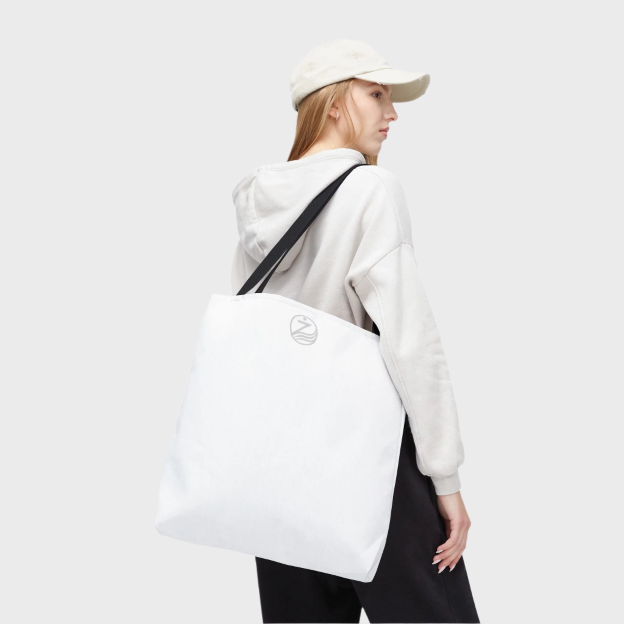 Minimalist White Tote Bag - Versatile Everyday Essential