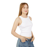 Versatile Women's Micro Rib Racer Tank Top - Perfect for Layering or Casual Outings