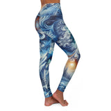 High Waisted Yoga Leggings with Motivational Design - Comfortable Activewear for Fitness Enthusiasts