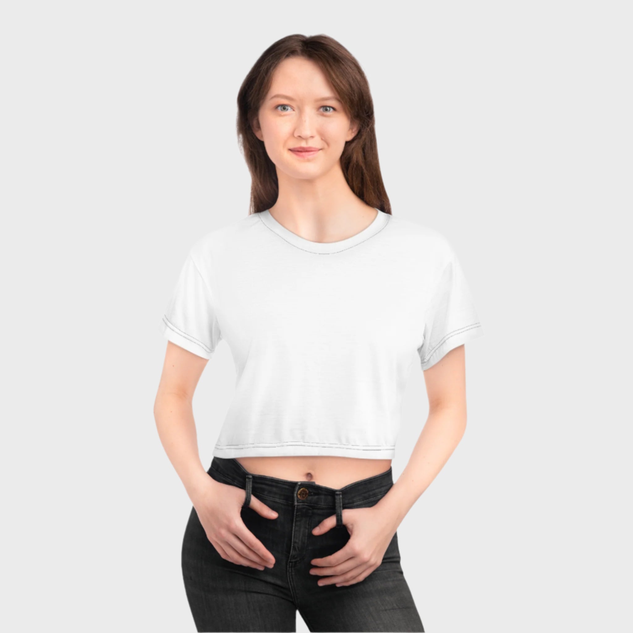 Chic Crop Tee for Style Lovers - Perfect for Casual Outings & Festivals