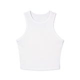 Versatile Women's Micro Rib Racer Tank Top - Perfect for Layering or Casual Outings