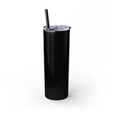 Sleek White 20oz Skinny Tumbler with Straw - Perfect for Hydration on the Go
