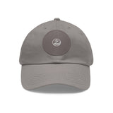 Dad Hat with Leather Patch (Round)