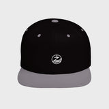 Minimalist White Flat Bill Snapback Hat - Clean Style for Everyday Wear