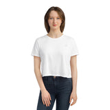 Chic Women's Flowy Cropped Tee - Comfortable Casual Style