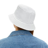 Minimalist White Bucket Hat for Summer Adventures