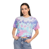 Chill Vibes Tie-Dye Crop Tee for Women - Perfect for Casual Wear & Summer Festivals