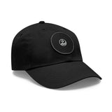 Dad Hat with Leather Patch (Round)