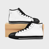 Stylish Men’s Classic Sneakers - Timeless Black and White High-Tops for Everyday Comfort