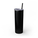 Sleek White 20oz Skinny Tumbler with Straw - Perfect for Hydration on the Go