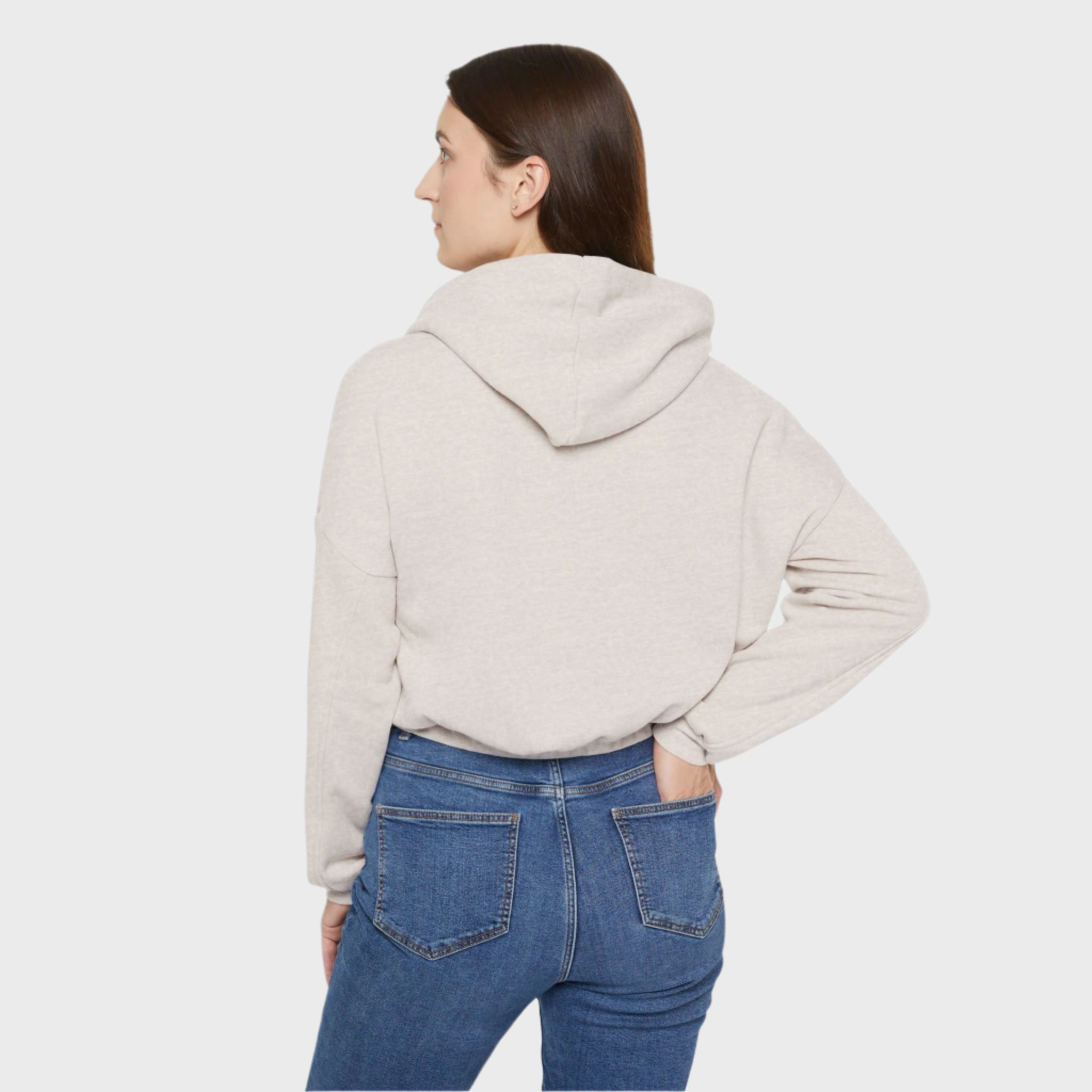 Chic Women's Cinched Bottom Hoodie - Cozy Stylish Pullover for Everyday Wear