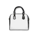 Chic Shoulder Handbag - Elegant Black & White Design for Everyday Use