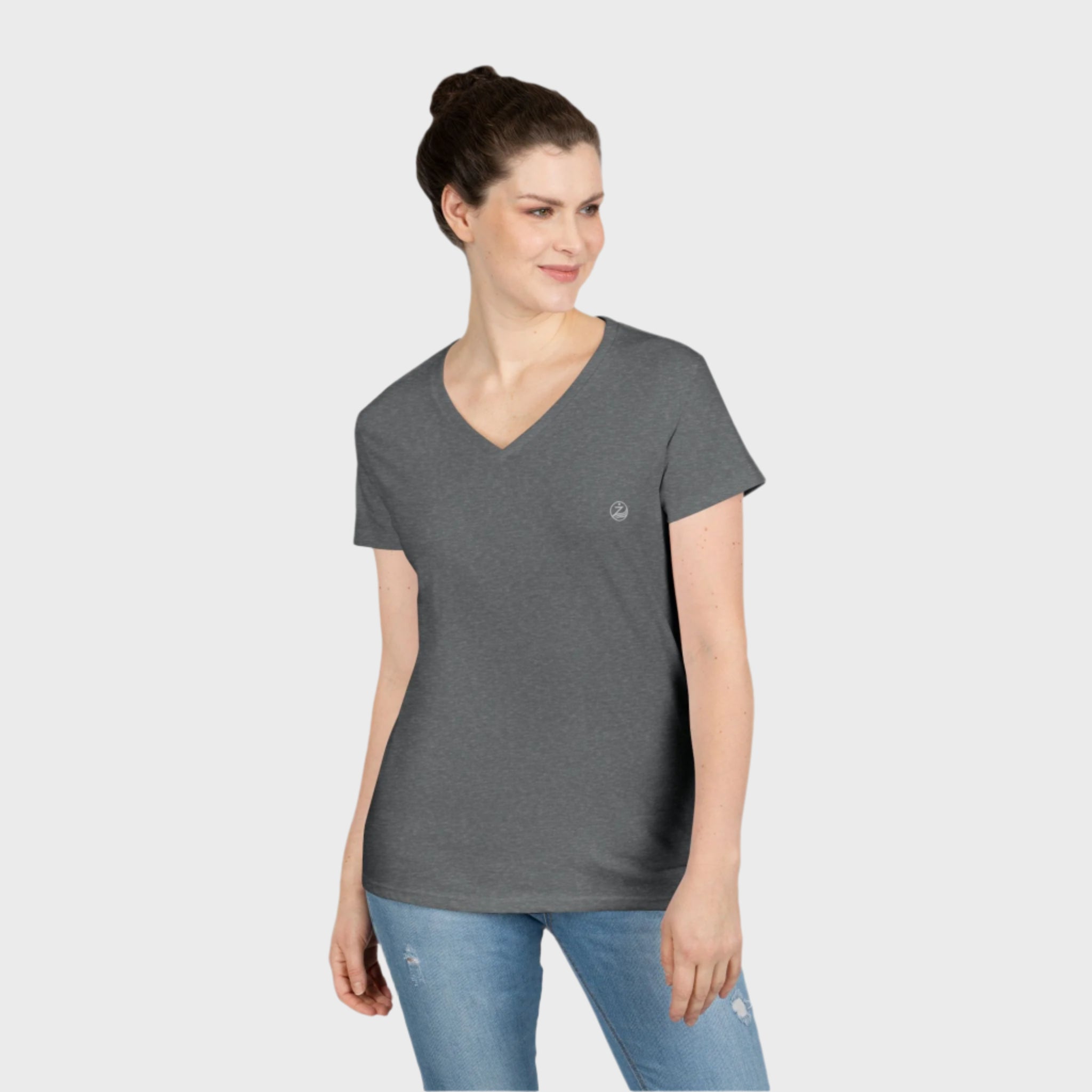 Comfortable Ladies' V-Neck T-Shirt - Perfect for Casual Outings