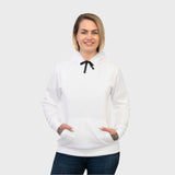 Classic White Athletic Hoodie - Perfect for Sports & Casual Wear