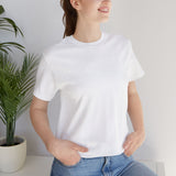 Minimalist White Unisex Jersey T-Shirt - Casual Comfort for Everyday Wear