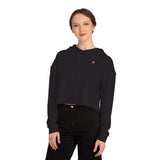 Chic Women's Cropped Hooded Sweatshirt - Stylish & Comfortable Urban Wear