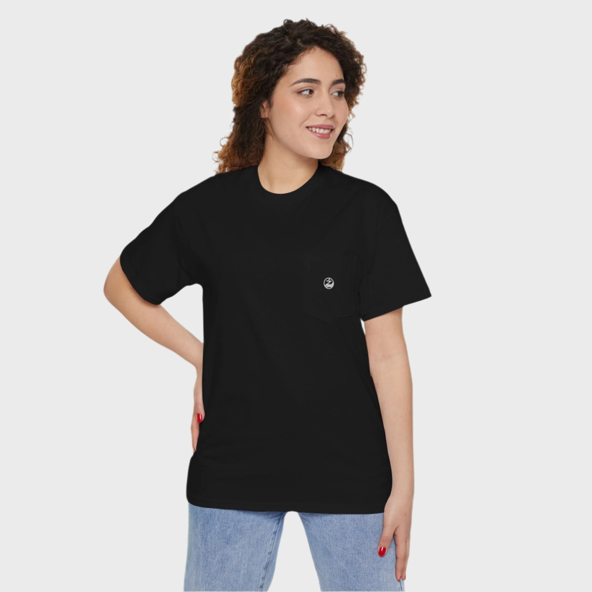 Unisex Heavy Cotton Pocket Tee - Casual Comfort for Everyday Wear