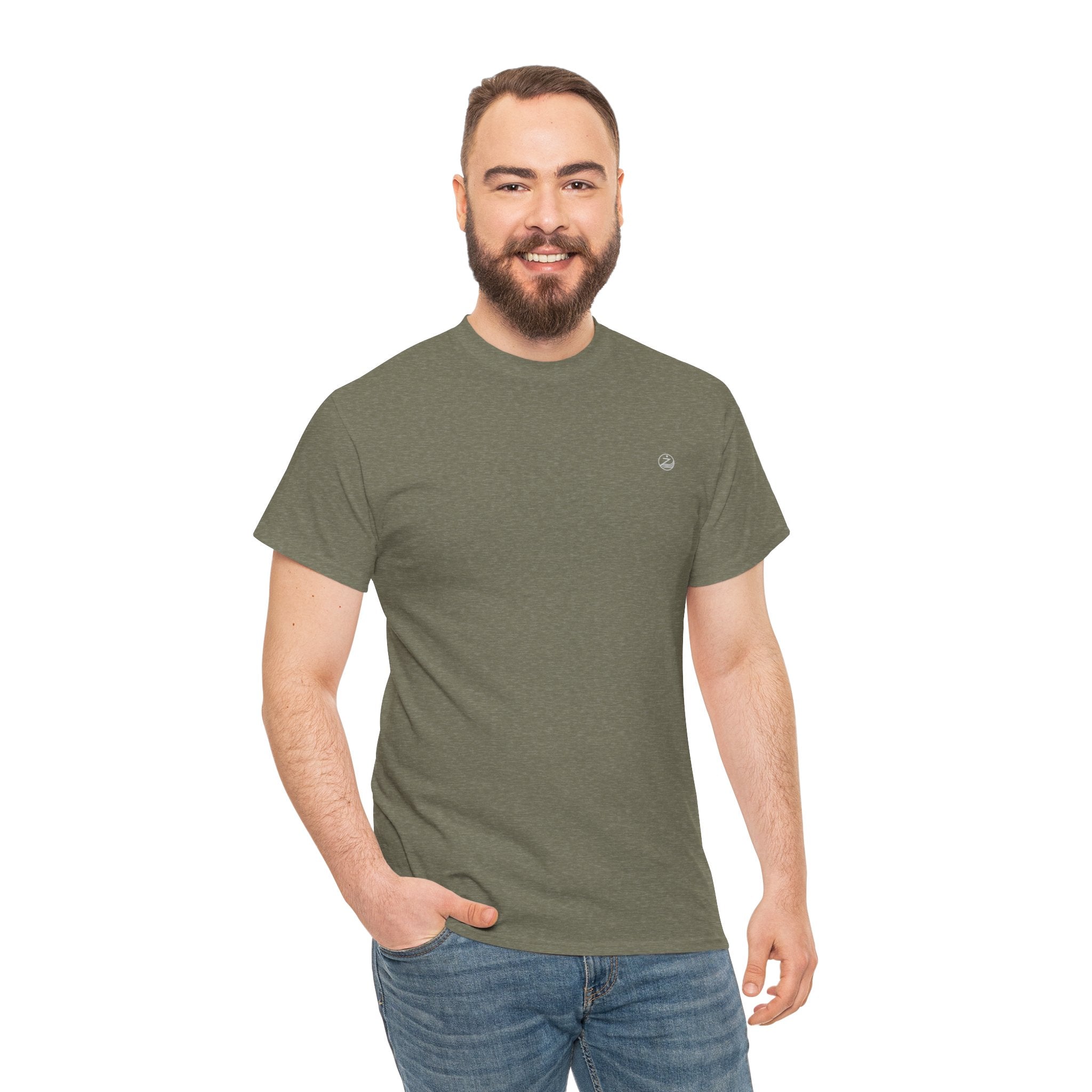 Minimalistic Unisex Heavy Cotton Tee - Comfortable Everyday Wear