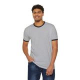 Vintage-Inspired Unisex Cotton Ringer T-Shirt - Casual Everyday Wear