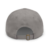 Stylish Dad Hat with Leather Patch - Casual Fashion Accessory