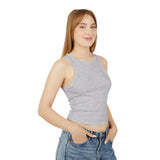 Versatile Women's Micro Rib Racer Tank Top - Perfect for Layering or Casual Outings