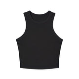 Versatile Women's Micro Rib Racer Tank Top - Perfect for Layering or Casual Outings