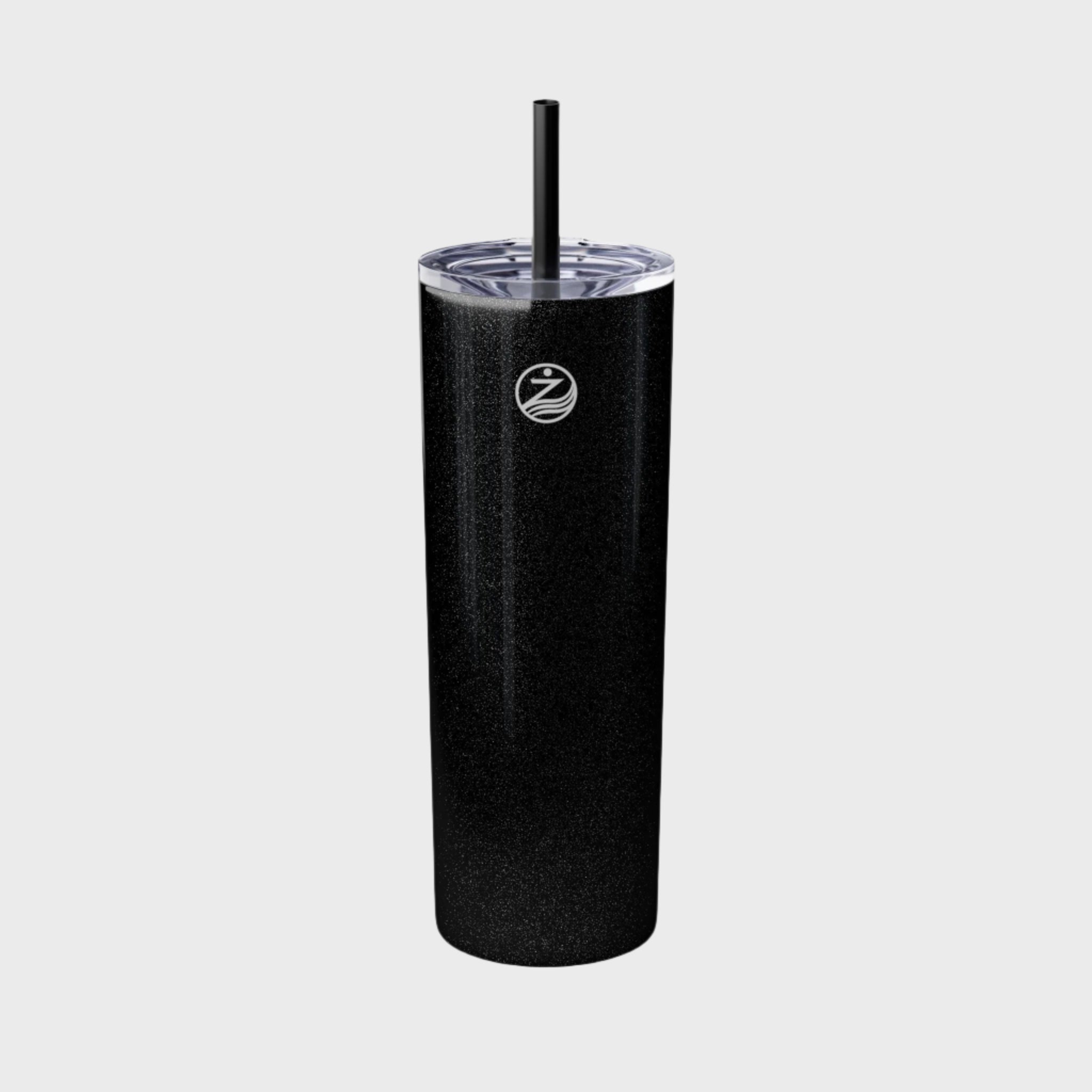 Sleek White 20oz Skinny Tumbler with Straw - Perfect for Hydration on the Go