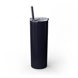 Sleek White 20oz Skinny Tumbler with Straw - Perfect for Hydration on the Go
