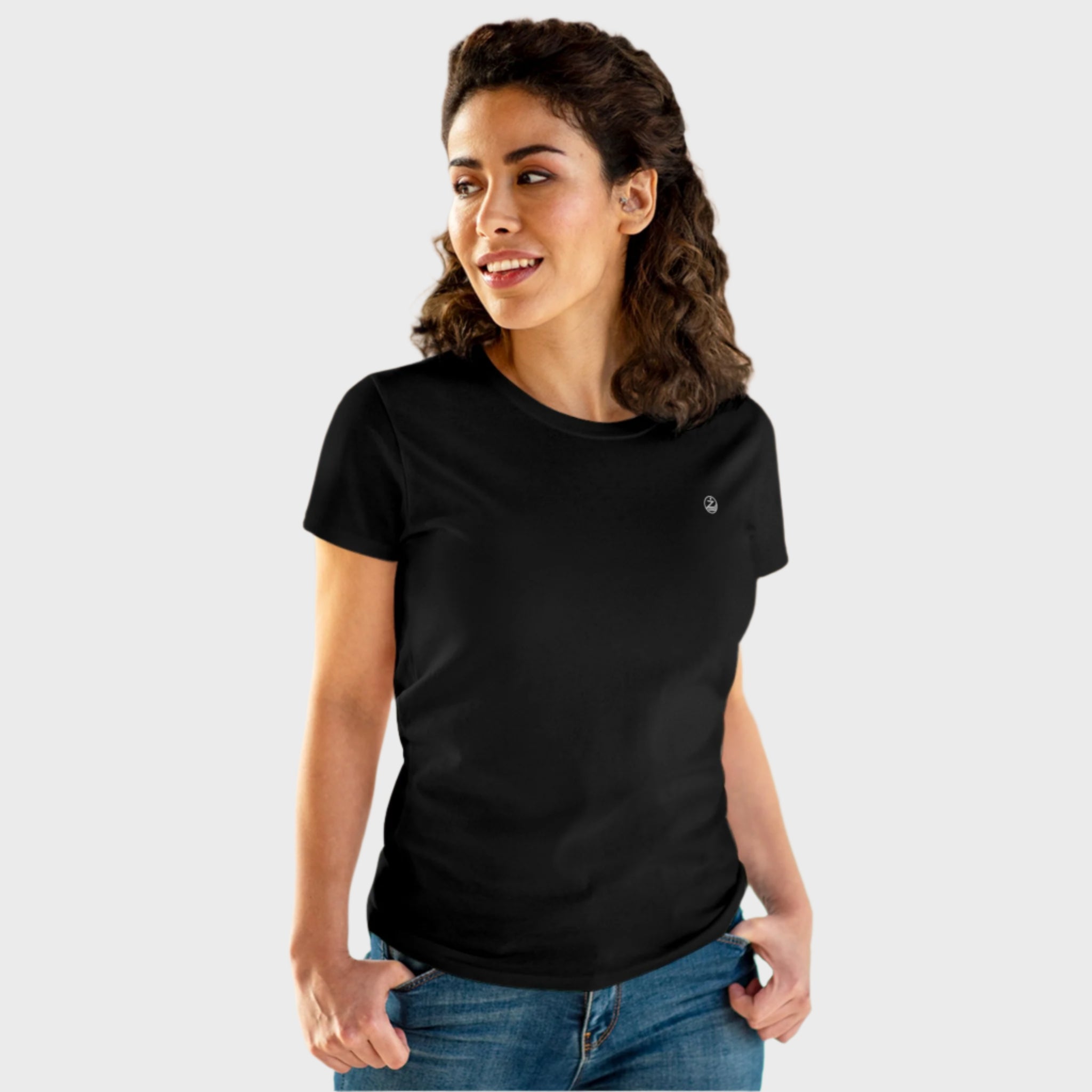 Classic Women's Midweight Cotton Tee - Comfortable Everyday Wear