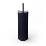 Sleek White 20oz Skinny Tumbler with Straw - Perfect for Hydration on the Go