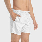 Classic White Swim Trunks for Summer Fun | Lightweight, Quick-Dry Beachwear