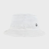 Minimalist White Bucket Hat for Summer Adventures