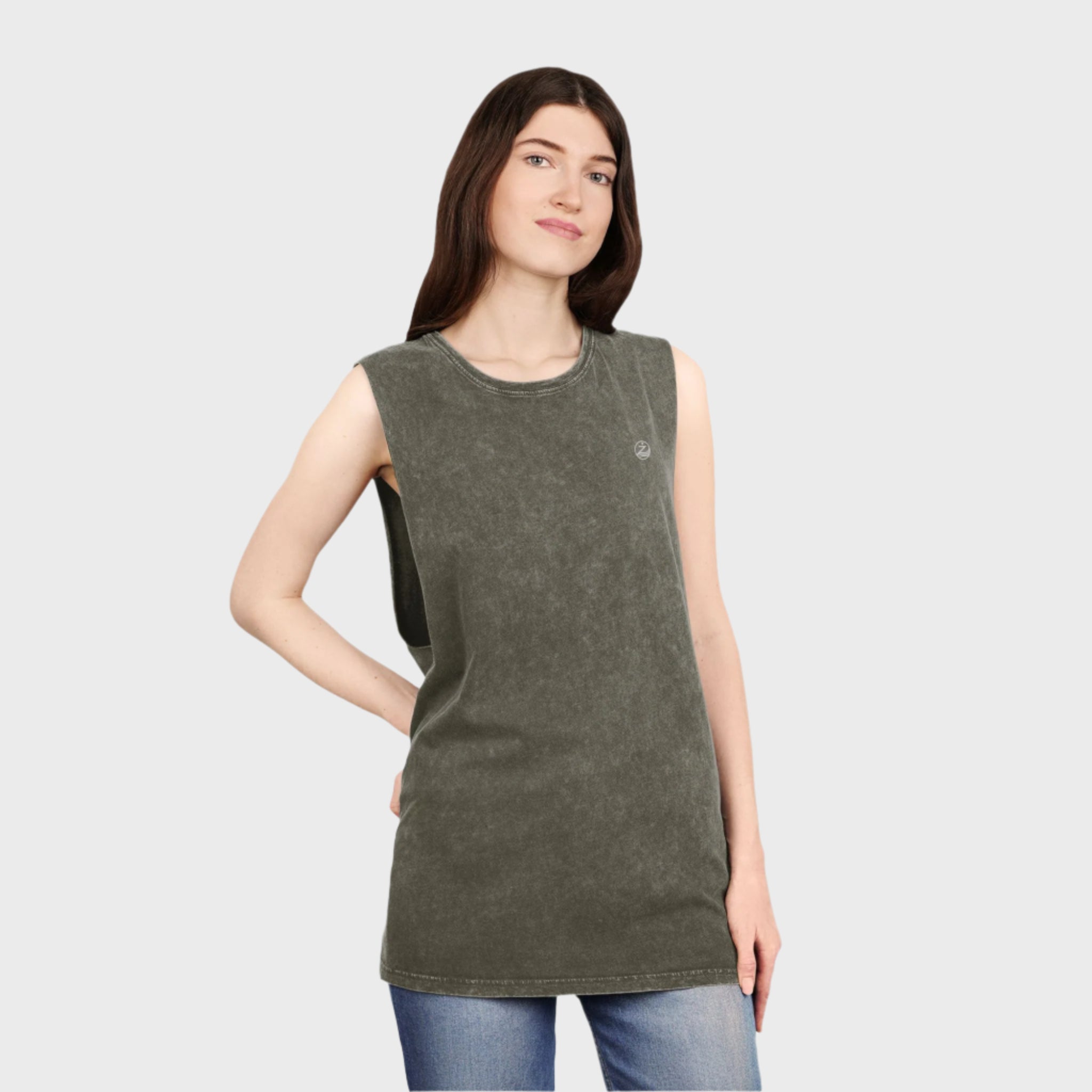 Unisex Stonewash Relaxed Tank Top - Perfect for Summer Vibes and Athleisure