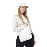 Minimalist White Tote Bag - Versatile Everyday Essential