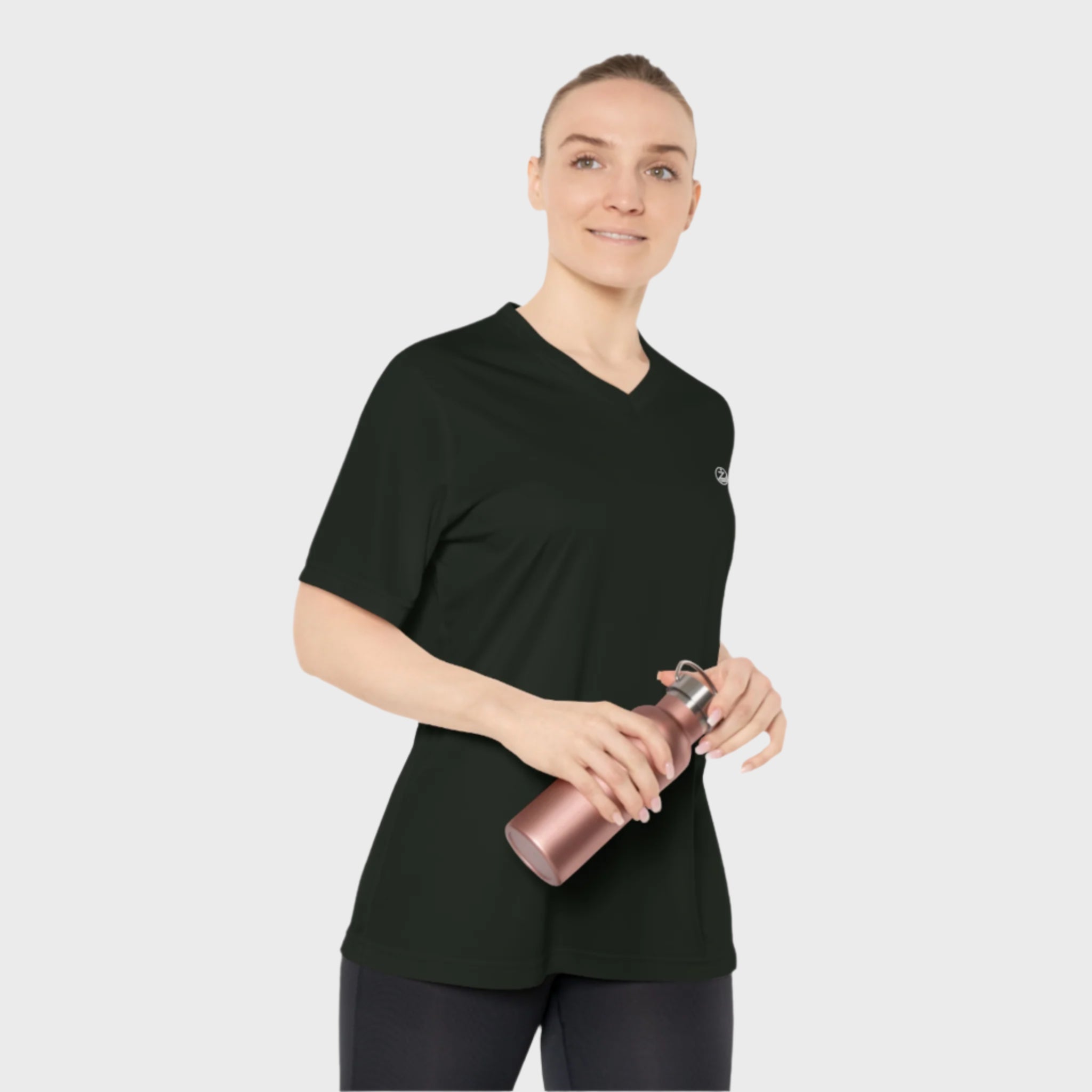 Women’s Performance V-Neck T-Shirt for Active Living - Breathable Workout Top