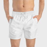 Classic White Swim Trunks for Summer Fun | Lightweight, Quick-Dry Beachwear