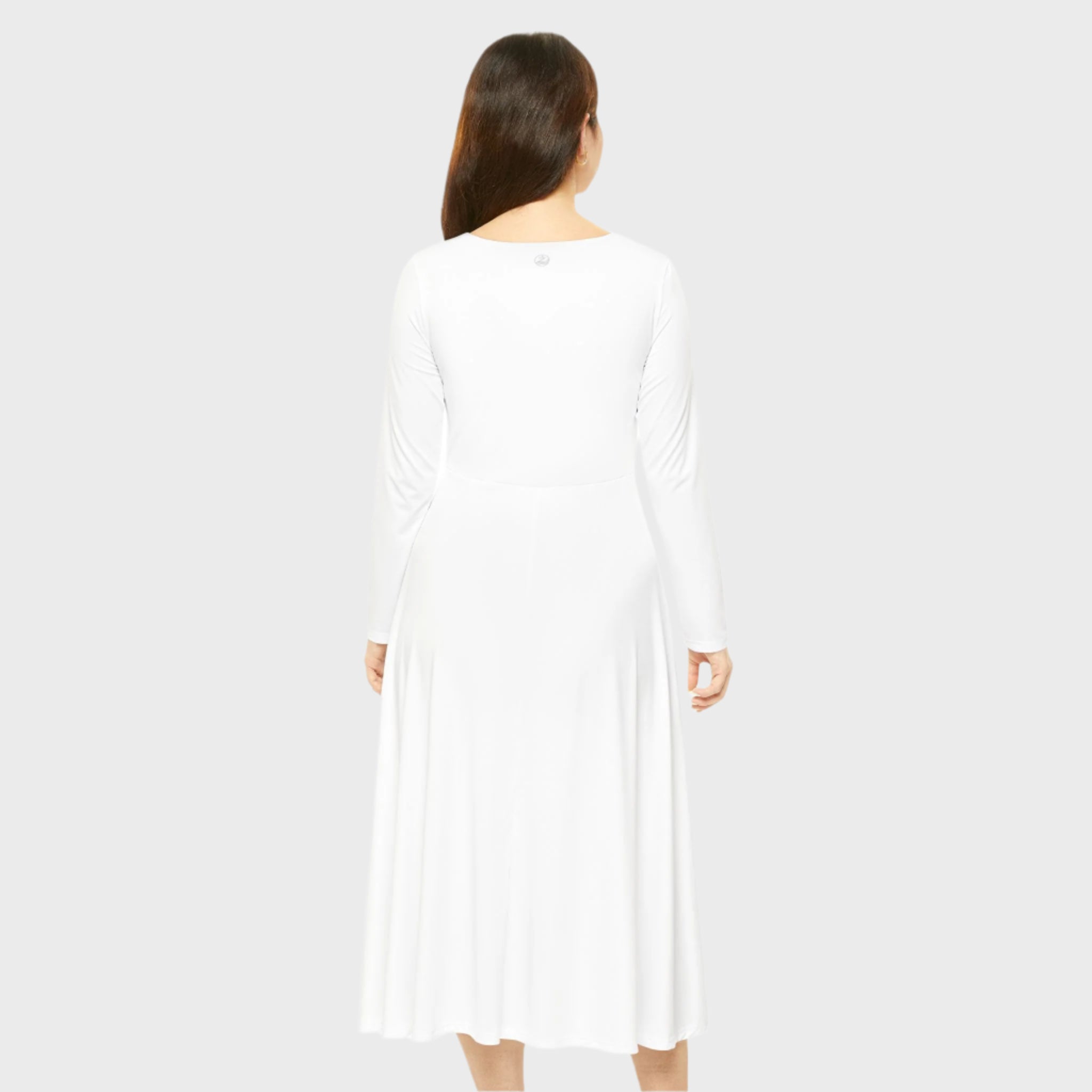 Elegant Women's Long Sleeve Dance Dress for Performance & Everyday Wear