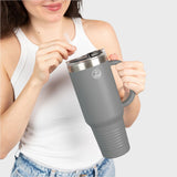 40oz Insulated Travel Mug with Straw - Perfect for Adventurers and Commuters