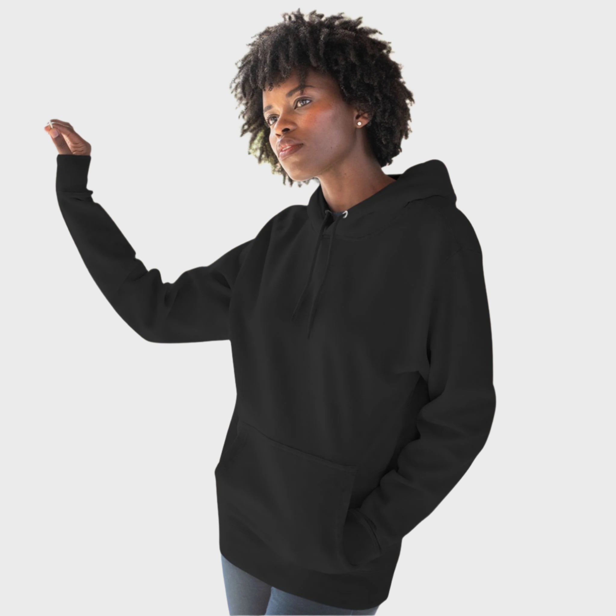 Cozy Three-Panel Fleece Hoodie for Ultimate Comfort