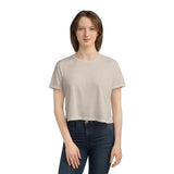 Chic Women's Flowy Cropped Tee - Comfortable Casual Style