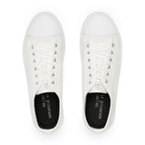 Classic Men’s Low Top Sneakers - Casual White Sneakers for Everyday Wear