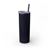 Sleek White 20oz Skinny Tumbler with Straw - Perfect for Hydration on the Go