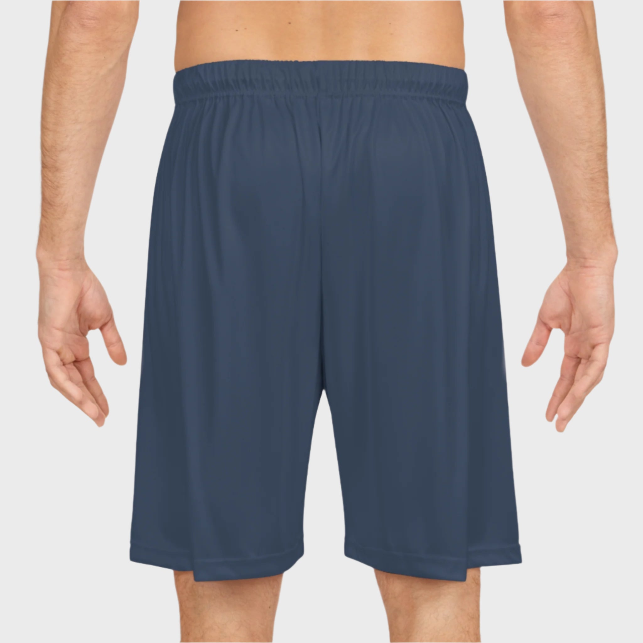 Men's White Basketball Shorts - Lightweight Sporty Gym Wear