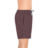 Men's Mid-Length Swim Shorts - Classic Beachwear for Summer Fun